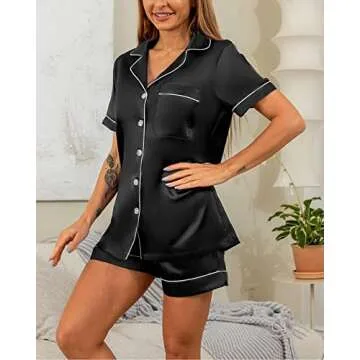 Luxurious YIMANIE Silk Satin Pajama Set for Women