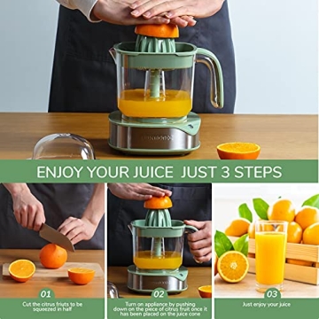Electric Citrus Juicer - 1.2L Powerful & Compact Juicer