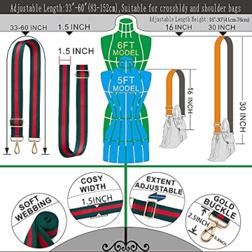 Kolti Bag Strap Shoulder Strap Wide Purse Strap Replacement Crossbody