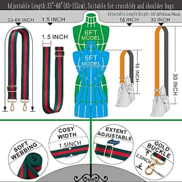 Kolti Bag Strap Shoulder Strap Wide Purse Strap Replacement Crossbody