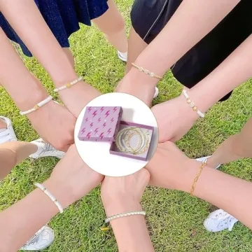 Y2K Summer Beach Charm Bracelets Set - 7Pcs