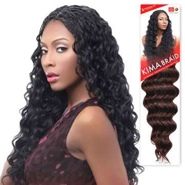 Harlem125 Synthetic Hair Braids Kima Braid Ocean Wave 20" (6-Pack, 30)