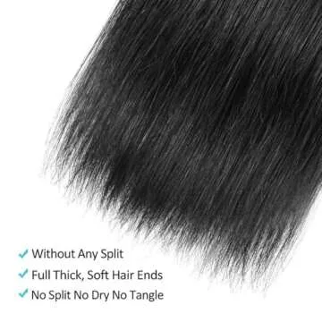 ALLRUN Straight Bundles Human Hair 14 16 18Inch 10A 100% Unprocessed Brazilian Virgin Raw Hair 3 Bundles Straight Human Hair Bundles Human Hair Extensions Remy Hair Double Weft