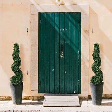 Artificial Spiral Topiary Trees 2 Pack Indoor Outdoor Decor