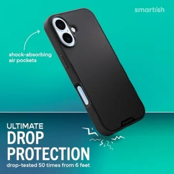 Smartish® iPhone 17 MagSafe Case - Gripmunk Magnetic Slim Case [Lightweight + Protective] Thin Grip...