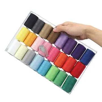 NEX Sewing Thread Assortment Cotton Spools Thread Set for Hand & Machine Sewing, Quilting, Embroider...