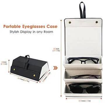 Portable LifeArt Travel Eyeglasses Organizer Collector