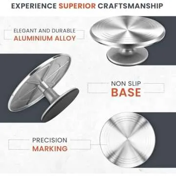 RFAQK 50PCs Cake Turntable Set for Perfect Decor