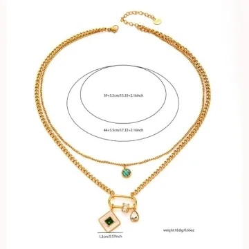 Vintage Charm Necklace with Turquoise Gemstone Pendant