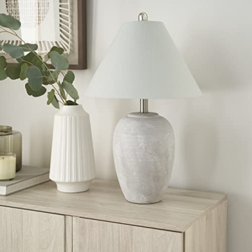 Nourison Vintage Distressed Ceramic Table Lamp - Elegant Design