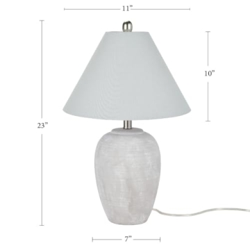 Nourison Vintage Distressed Ceramic Table Lamp - Elegant Design