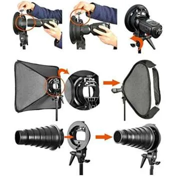 Godox S-type Speedlite Bracket for Quick Easy Flash Mounting