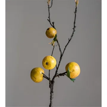 Zzooi Artificial Pear Tree Branches for Elegant Decor