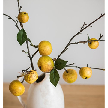 Zzooi Artificial Pear Tree Branches for Elegant Decor