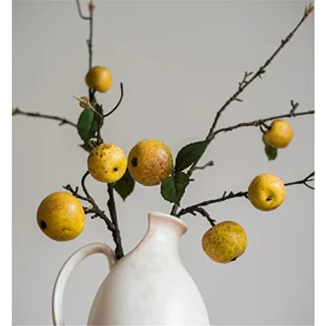 Zzooi Artificial Pear Tree Branches for Elegant Decor