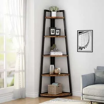 Tribesigns 70 inch Tall Corner Shelf - Stylish & Durable