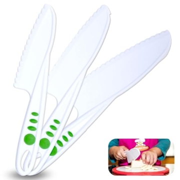 Curious Chef 3-Piece Knife Set for Kids - Safe Cooking Tools