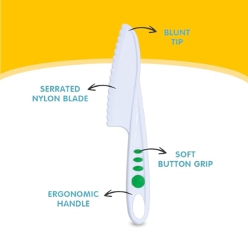 Curious Chef 3-Piece Knife Set for Kids - Safe Cooking Tools