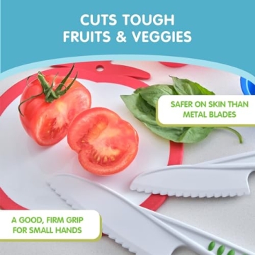 Curious Chef 3-Piece Knife Set for Kids - Safe Cooking Tools