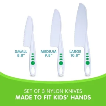 Curious Chef 3-Piece Knife Set for Kids - Safe Cooking Tools