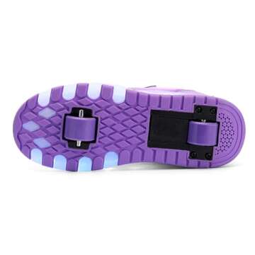 HHSTS Kids Shoes - New Upgraded with Wheels LED Light Color Shoes Shiny Roller Skates Skate Shoes Simple Kids Gifts Boys Girls The Best Gift for Party Birthday Christmas Day