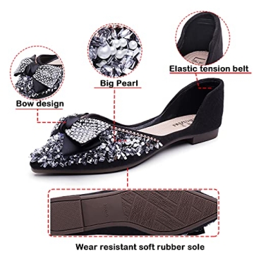 Rhinestone Wedding Flats for Women – Stylish Comfort Shoes