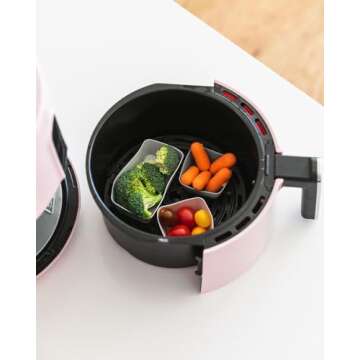 The Silicone Kitchen Reusable Silicone Bento Baking Cups, Non-Toxic, BPA Free, Dishwasher Safe Bento Box Accessories Lunch Box Dividers, Square and Rectangle, 24 Pack, Pink, Blue, Gray