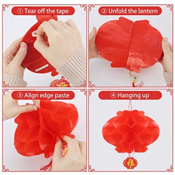 Buy Traditional Chinese New Year Lanterns Set - 10 Pcs