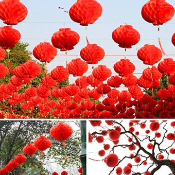 Buy Traditional Chinese New Year Lanterns Set - 10 Pcs