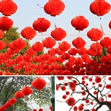 Buy Traditional Chinese New Year Lanterns Set - 10 Pcs