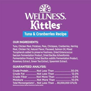 Wellness Kittles Crunchy Cat Treats with Tuna & Cranberries