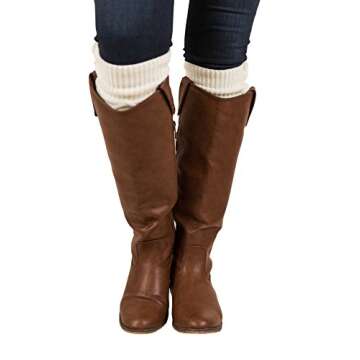 Floral Find Women's Cable Knit Knee-High Winter Boot Socks Extra Long Thigh Leg Warmers Stocking