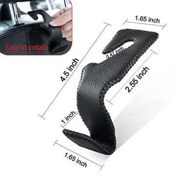 Car Hooks: Premium Back Seat Hanger for Bags and More