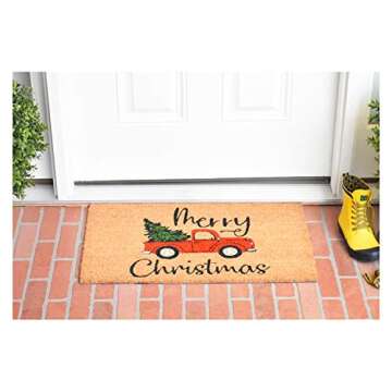 Calloway Mills AZ106331729 Christmas Fun Doormat, 17" x 29", Multicolor