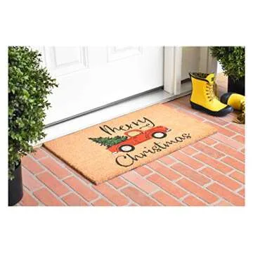 Calloway Mills AZ106331729 Christmas Fun Doormat, 17" x 29", Multicolor