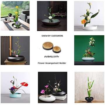 Flower Arrangement Holder Flower Frog Brass Pin Frog for Classroom Teaching, Home, Office (3.2 inch 1 pcs)