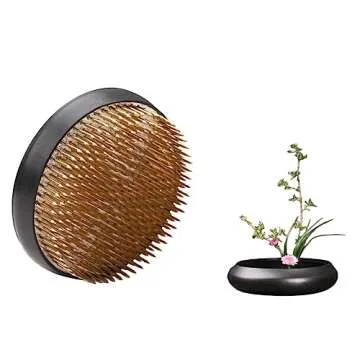 Flower Arrangement Holder Flower Frog Brass Pin Frog for Classroom Teaching, Home, Office (3.2 inch 1 pcs)