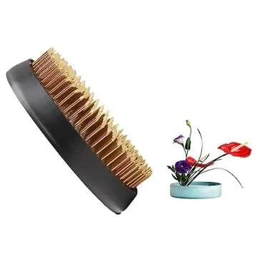 Flower Arrangement Holder Flower Frog Brass Pin Frog for Classroom Teaching, Home, Office (3.2 inch 1 pcs)