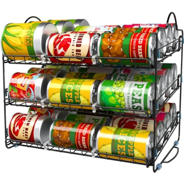 Utopia Kitchen Can Organizer - Stackable Storage Rack for Cans