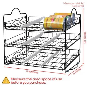 Utopia Kitchen Can Organizer - Holds 36 Cans for Easy Access