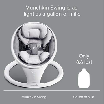 Munchkin Bluetooth Baby Swing - Lightweight & Portable