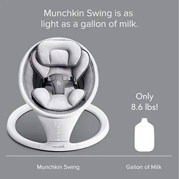 Munchkin Bluetooth Baby Swing - Lightweight & Portable