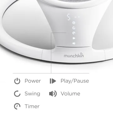 Munchkin Bluetooth Baby Swing - Lightweight & Portable