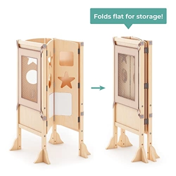 Guidecraft Classic Kitchen Helper Toddler Tower Safe Fun