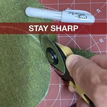 Madam Sew 60mm Rotary Cutter Replacement Blades, 5 Tungsten Steel Blades | Cuts Thick Layers of Fabric, Felt, Leather and Vinyl – Compatible with Fiskars, Olfa, Clover and Other Brands