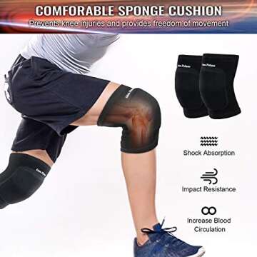 Lion Palace Volleyball Knee Pads - Soft & Breathable Protection