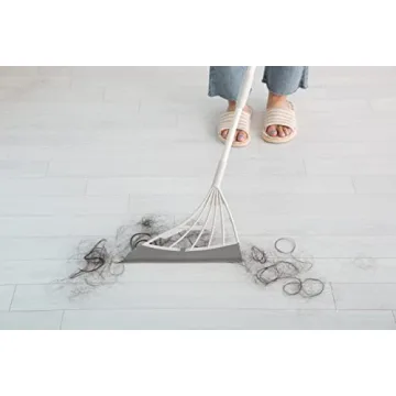 Original Broombi - All-Surface Silicone Broom, Squeegee, Pet Hair Remover - Smart Broom for Indoor Cleaning - Cleans Glass, Fine Dust, Hair, Liquids - for Smooth Floors, Rugs, Windows (Grey)