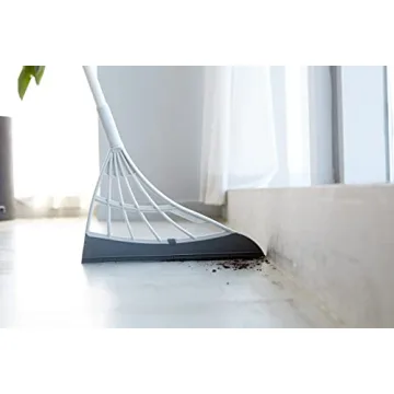 Original Broombi - All-Surface Silicone Broom, Squeegee, Pet Hair Remover - Smart Broom for Indoor Cleaning - Cleans Glass, Fine Dust, Hair, Liquids - for Smooth Floors, Rugs, Windows (Grey)