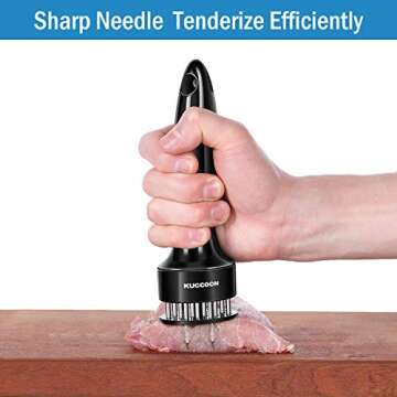 KUCCOON Ultra Sharp Meat Tenderizer Tool for Perfect Steaks