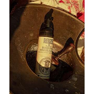 Reuzel Wood and Spice Beard Foam, Deodorizes Beard, 2.36 oz
